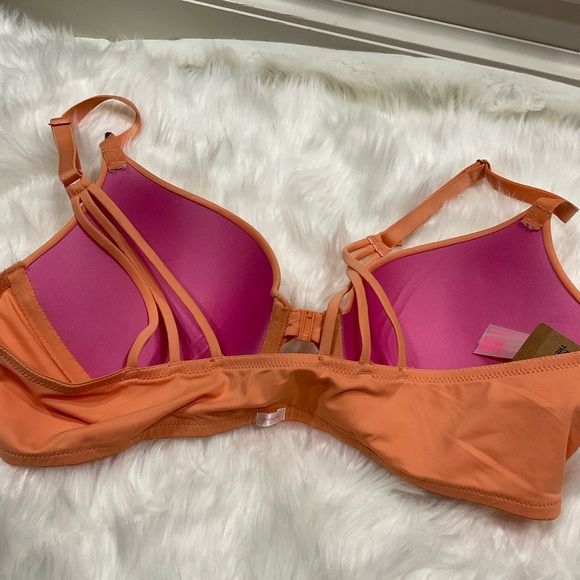 PINK Victoria's Secret Orange and Black Bra Intimates - Picture 8 of 11